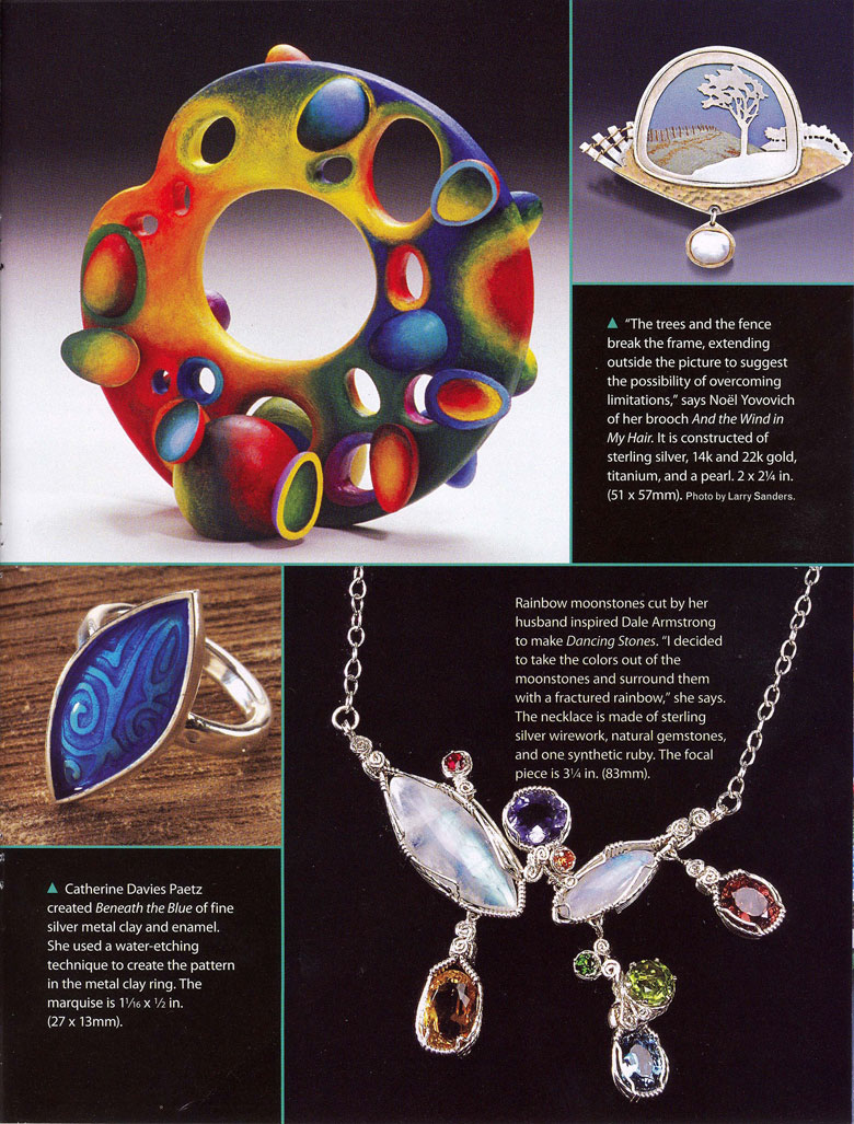 Art Jewelry Magazine features Dancing Stones
